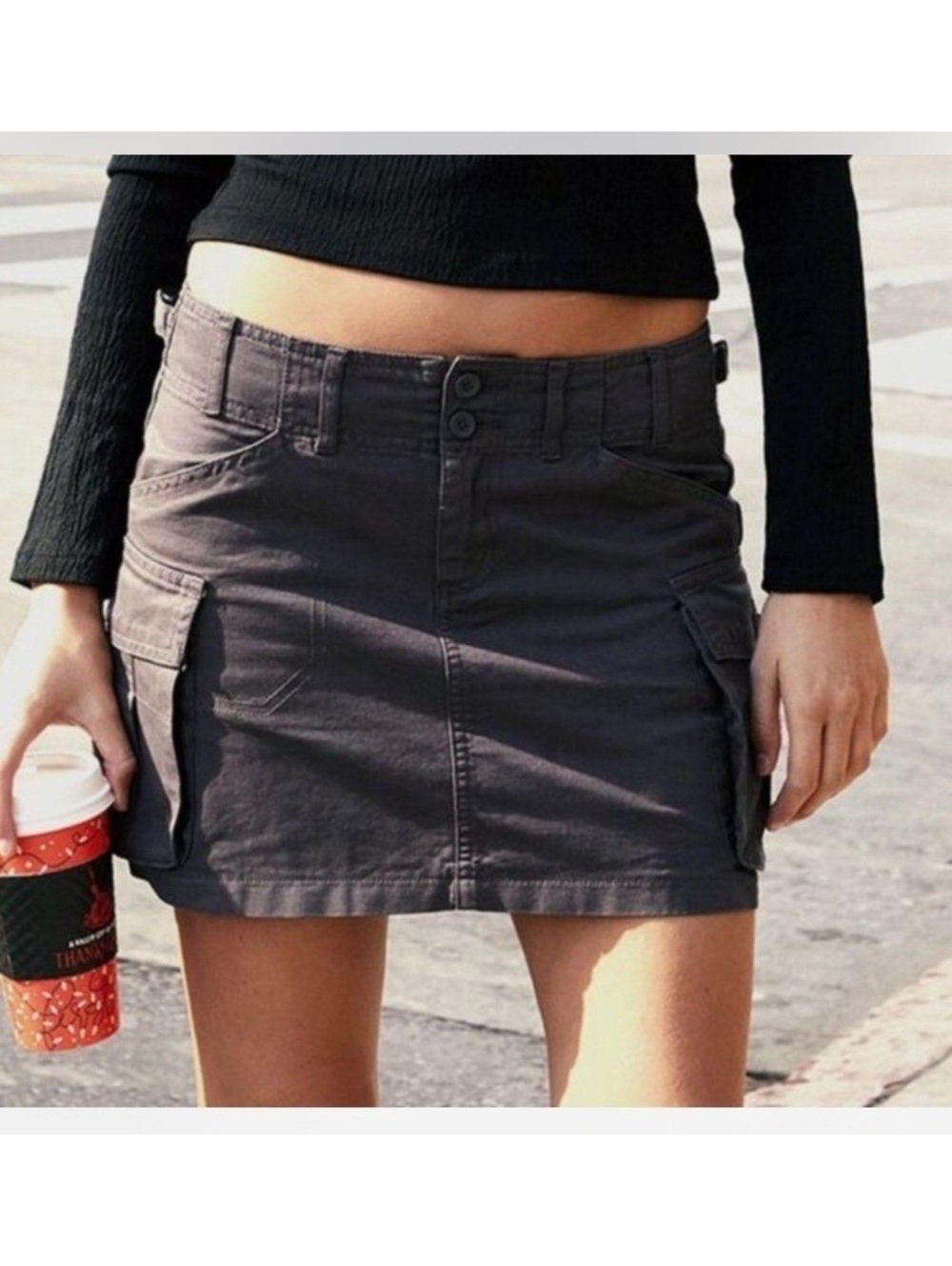 Brandy Melville Cargo Mini Skirt